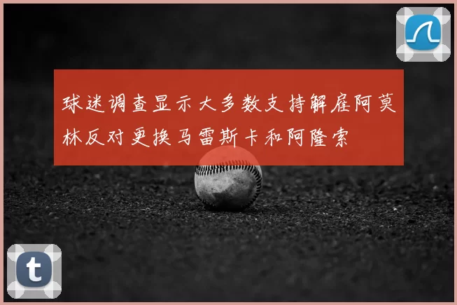 球迷调查显示大多数支持解雇阿莫林反对更换马雷斯卡和阿隆索