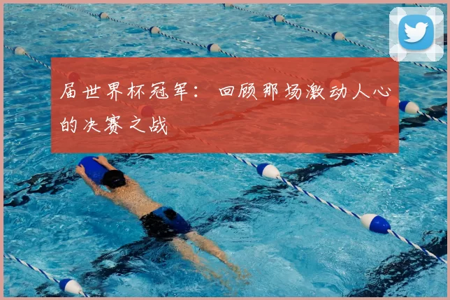 届世界杯冠军：回顾那场激动人心的决赛之战